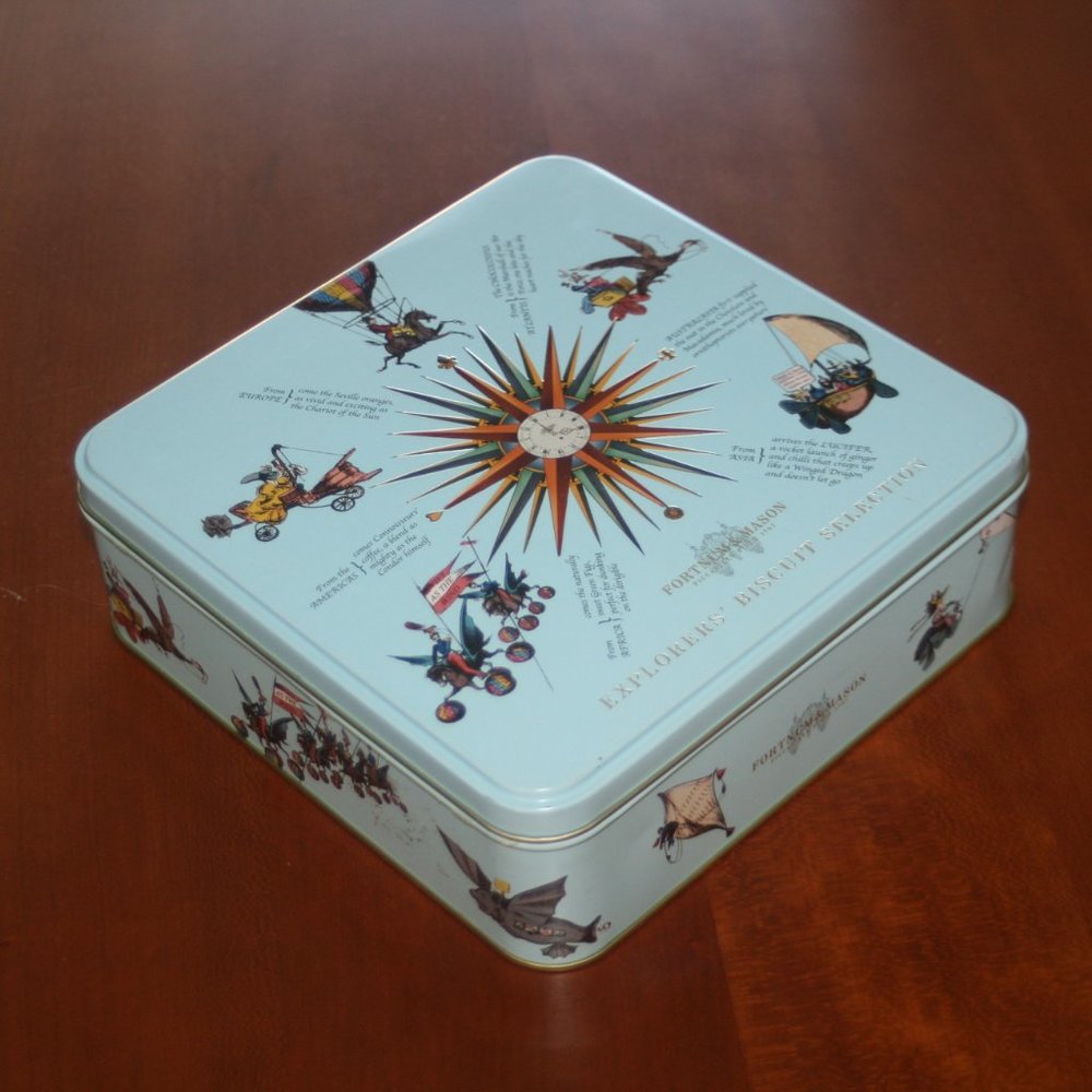 Fortnum & Mason empty cookie tin collector tin teatime